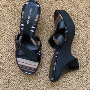 Enzo Angiolini Black Sandals NWOB